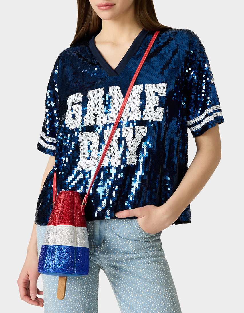 POP IT LIKE IT'S HOT RED/WHITE/BLUE - HANDBAGS - Betsey Johnson
