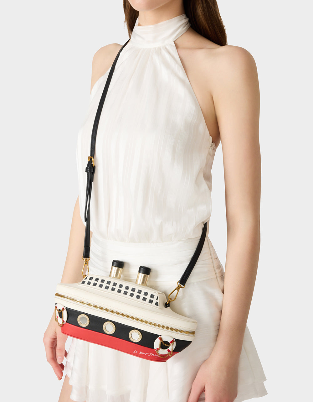 SHIP TEASE Multi Kitsch Nautical Sea Kitsch Women's Crossbody