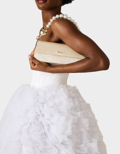 EAST WEST FLAP IVORY - HANDBAGS - Betsey Johnson