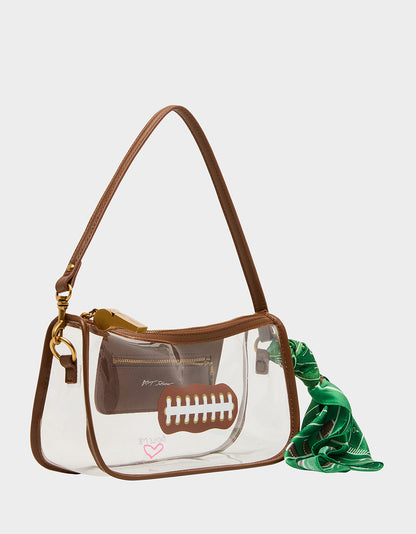 MISS TOUCHDOWN SHOULDER CLEAR - HANDBAGS - Betsey Johnson