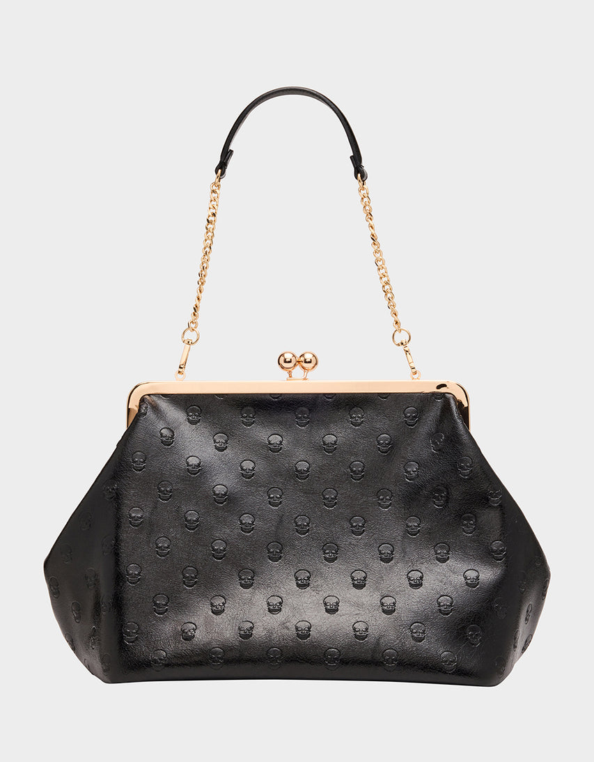 OVERSIZE CLUTCH BLACK - HANDBAGS - Betsey Johnson