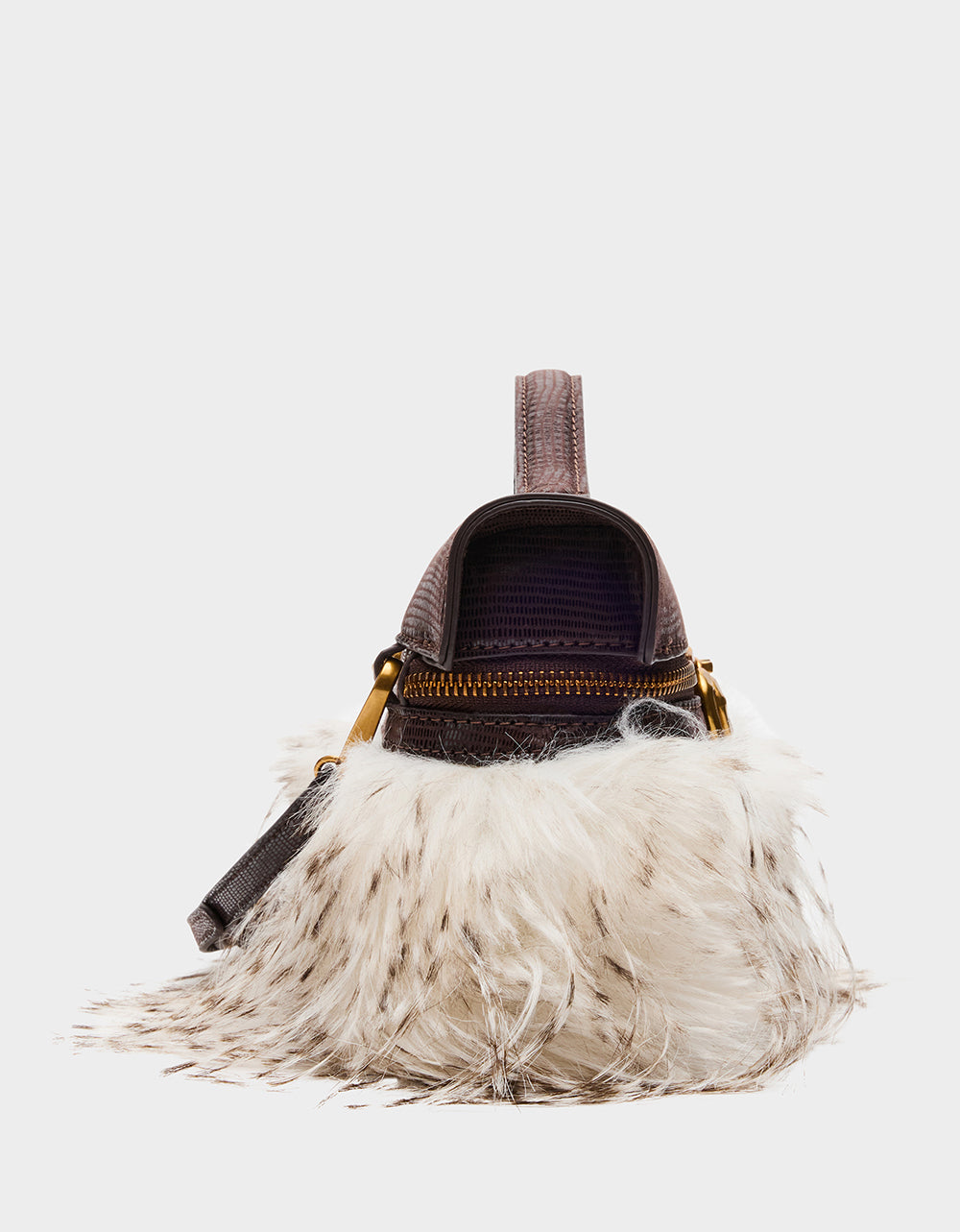 FAUX FUR VANITY CROSSBODY OFF WHITE - view 4