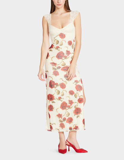 CAMILLE MAXI DRESS OFF WHITE - APPAREL - Betsey Johnson