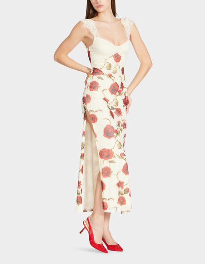 CAMILLE MAXI DRESS OFF WHITE - APPAREL - Betsey Johnson