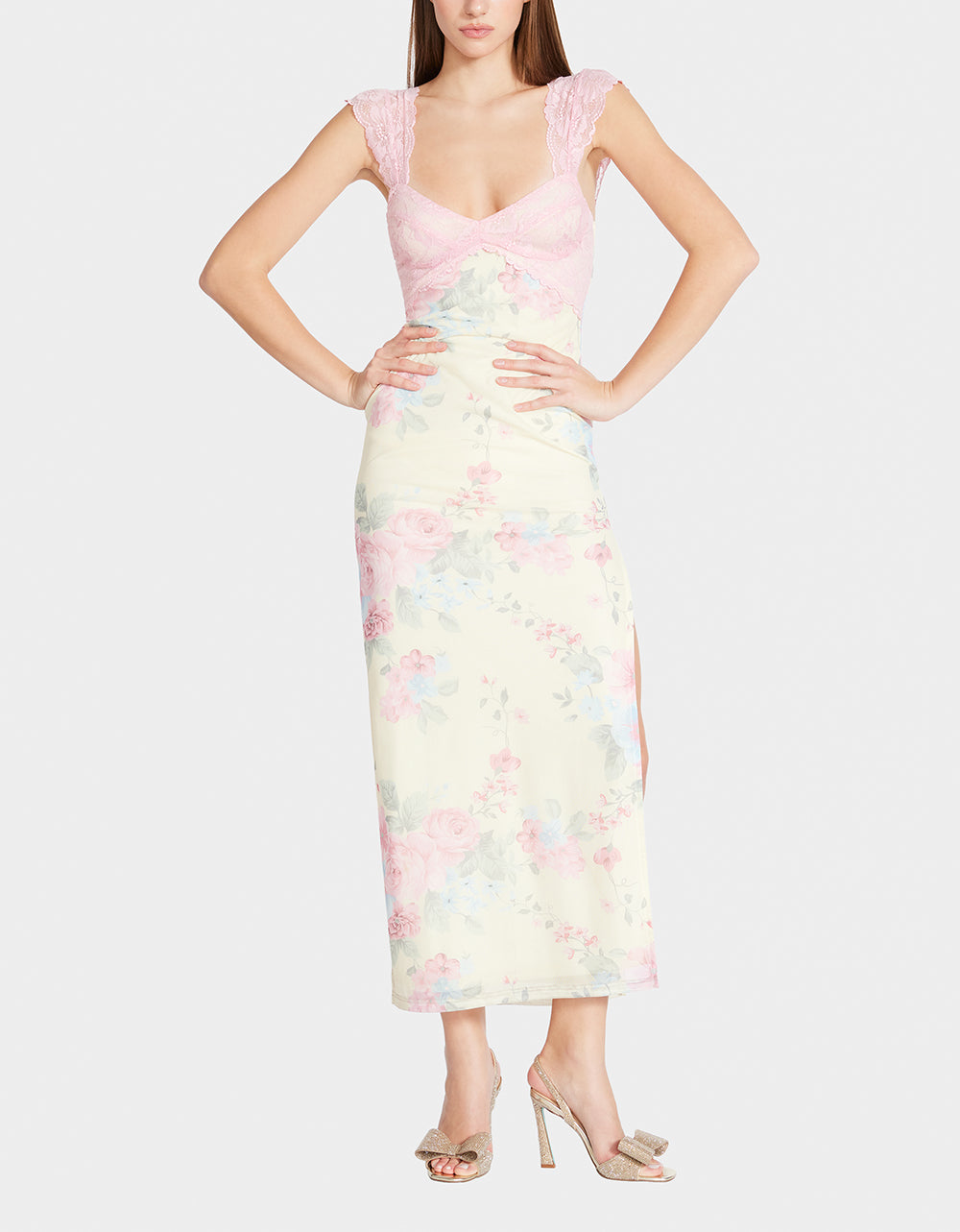 CAMILLE MAXI DRESS PINK - APPAREL - Betsey Johnson