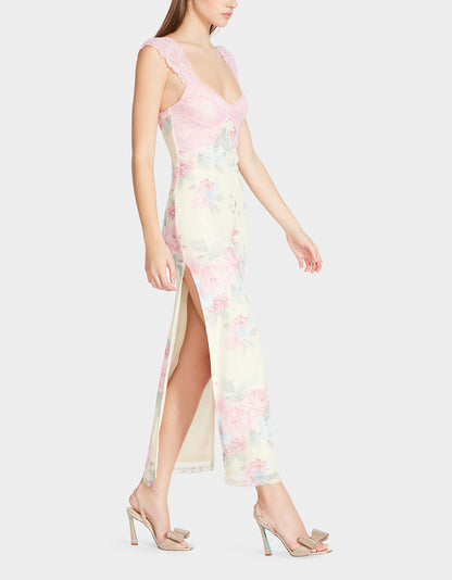 CAMILLE MAXI DRESS PINK - APPAREL - Betsey Johnson