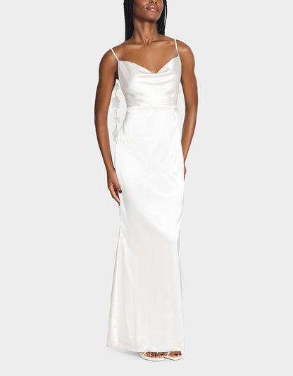 THREAD OF ROSES DRESS WHITE - APPAREL - Betsey Johnson