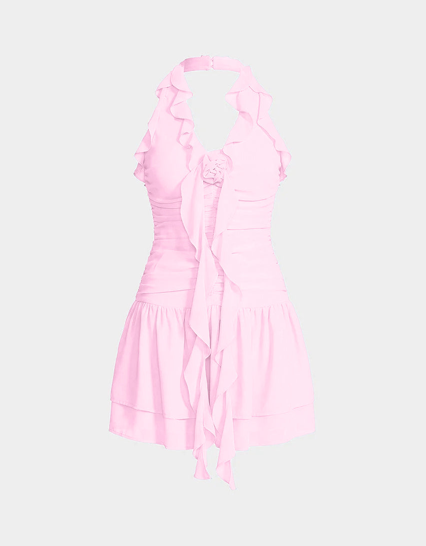 Women's Jessie Rose Mini Dress in Pink | Size Large | Betsey Johnson Women's Jessie Rose Mini Dress in Pink | Size Large | Betsey Johnson