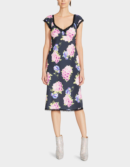 MALIBU MIDI DRESS BLACK - APPAREL - Betsey Johnson