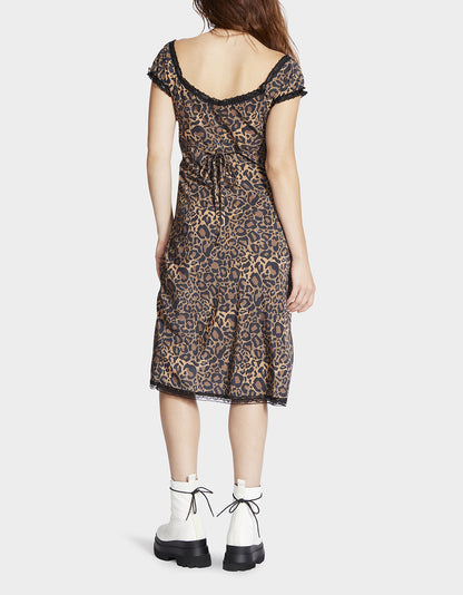 MALIBU MIDI DRESS LEOPARD - APPAREL - Betsey Johnson