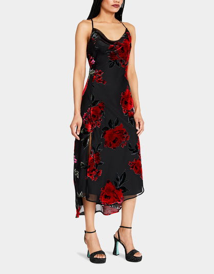 EMILIA MIDI DRESS BLACK - APPAREL - Betsey Johnson