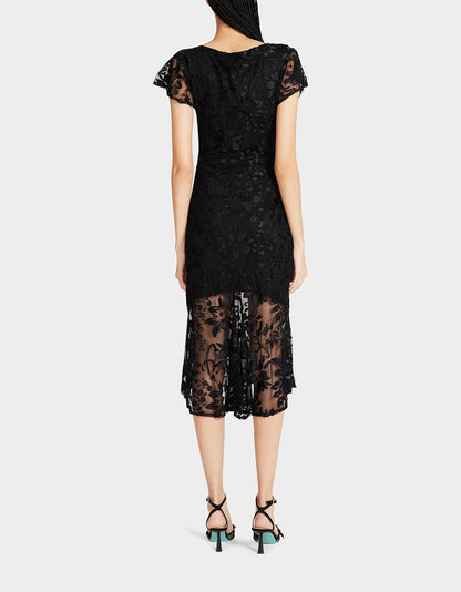 MERLIN MIDI DRESS BLACK - APPAREL - Betsey Johnson