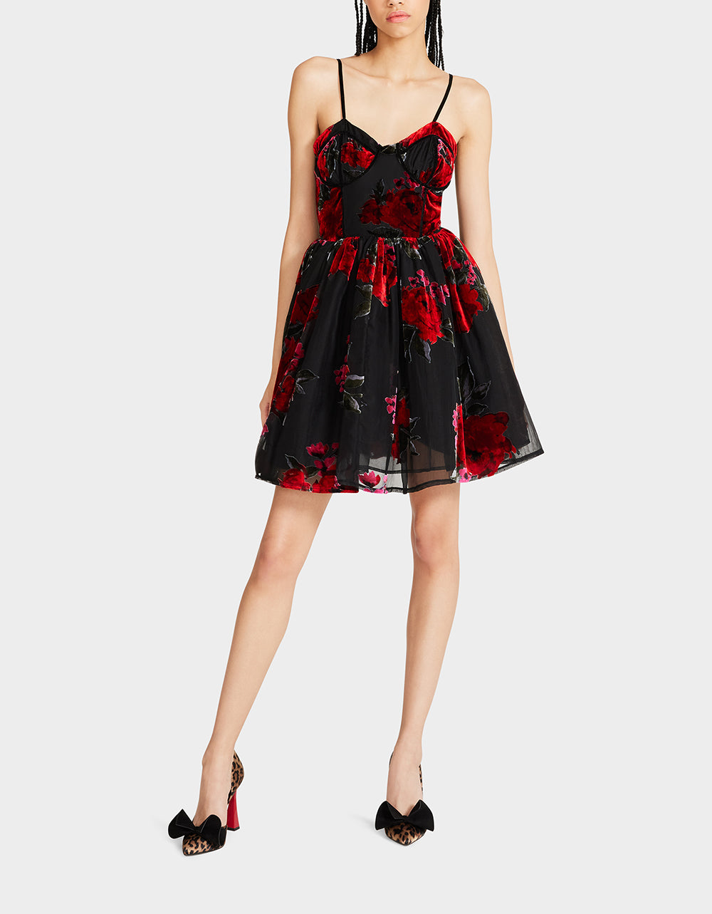 betsey johnson Lucia Mini Dress Red Multi Free Shipping Shoes