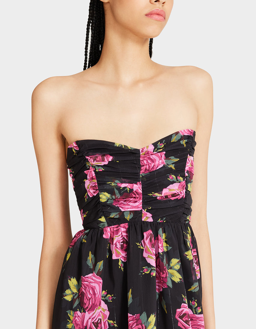 MARISSA MINI DRESS BLACK MULTI - APPAREL - Betsey Johnson