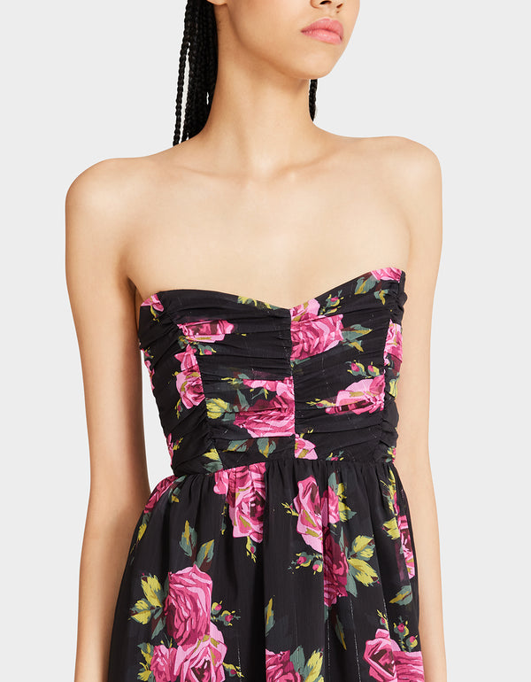 MARISSA MINI DRESS BLACK MULTI  Floral Dresses – Betsey Johnson