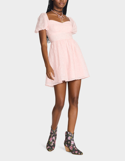 BLUSH RUSH DRESS PALE PINK - APPAREL - Betsey Johnson