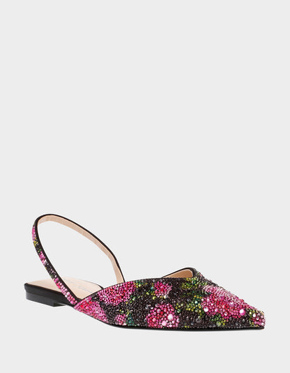 VANCE BLACK/PINK FLORAL - SHOES - Betsey Johnson