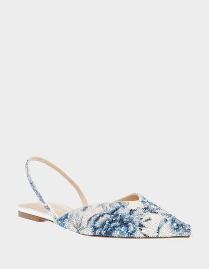 VANCE BLUE FLORAL - SHOES - Betsey Johnson