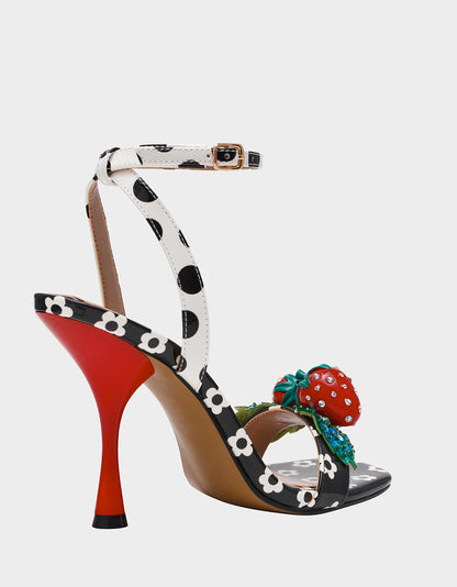 ADDISON BLACK/WHITE MULTI - SHOES - Betsey Johnson