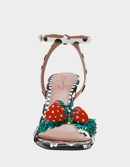 ADDISON BLACK/WHITE MULTI - SHOES - Betsey Johnson
