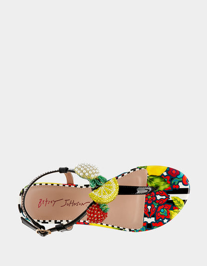 ANISTON BLACK MULTI - SHOES - Betsey Johnson