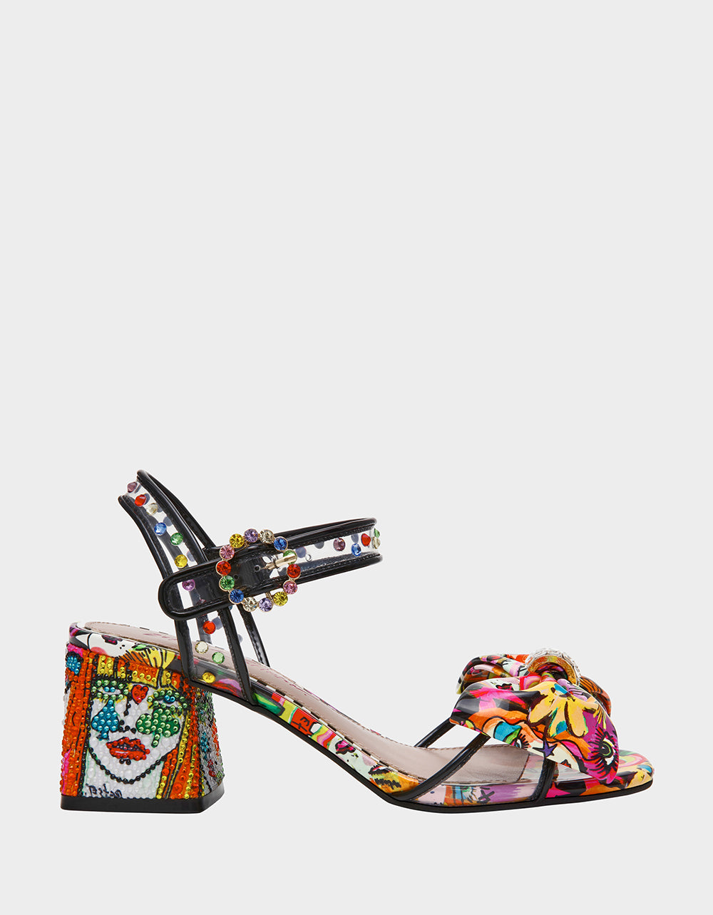 Multi 5 ARDELL Bright Multi Strappy Block Heel Women's Heel – Betsey Johnson