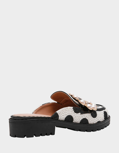 BARTON WHITE/BLACK POLKA DOT - SHOES - Betsey Johnson