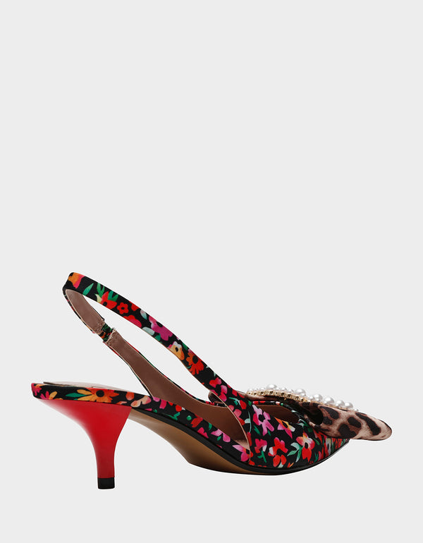 BIRDY BLACK DITSY FLORAL - SHOES - Betsey Johnson