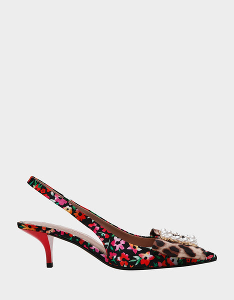 BIRDY BLACK DITSY FLORAL - SHOES - Betsey Johnson