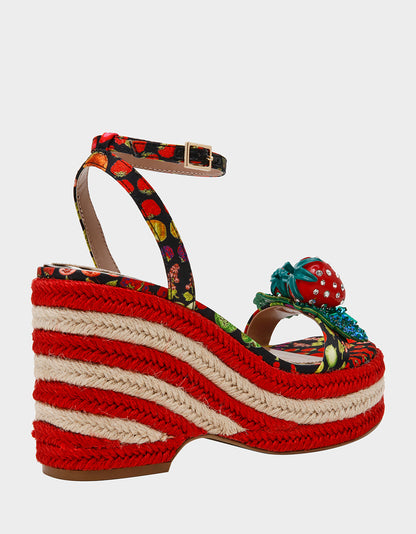 BOBBIE BLACK MULTI - SHOES - Betsey Johnson