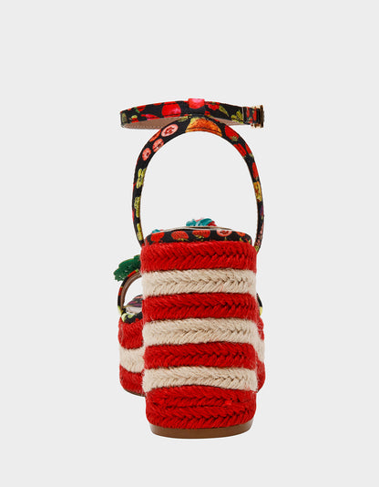 BOBBIE BLACK MULTI - SHOES - Betsey Johnson