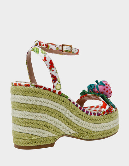 BOBBIE WHITE MULTI - SHOES - Betsey Johnson