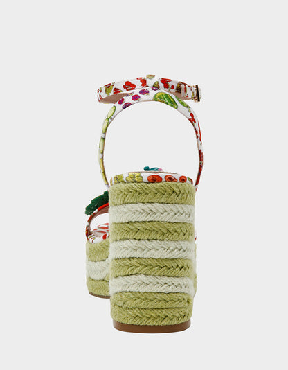 BOBBIE WHITE MULTI - SHOES - Betsey Johnson
