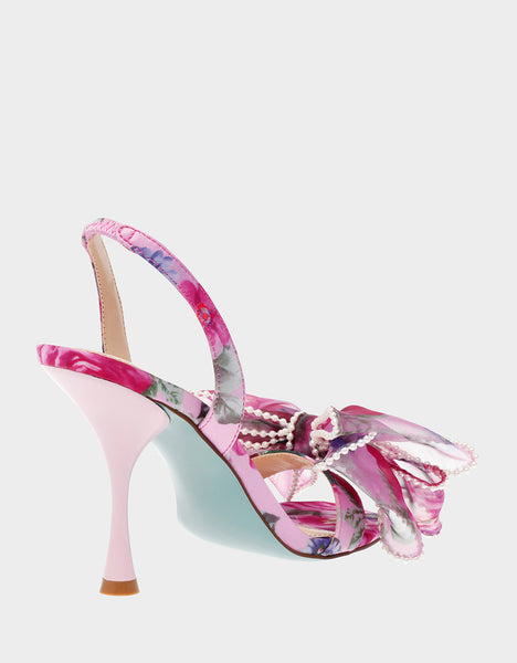 FAWN PINK FLORAL - SHOES - Betsey Johnson