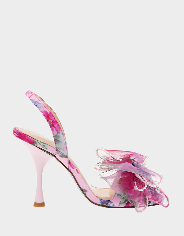 Betsy Johnson Heels in Pink Floral