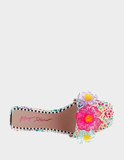 BRICE WHITE MULTI - SHOES - Betsey Johnson