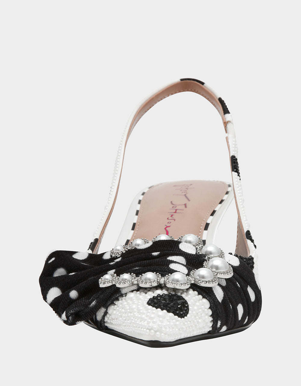 BRYANNA WHITE/BLACK POLKA DOT - SHOES - Betsey Johnson - view 3