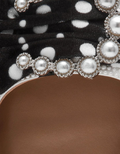 BRYANNA WHITE/BLACK POLKA DOT - SHOES - Betsey Johnson