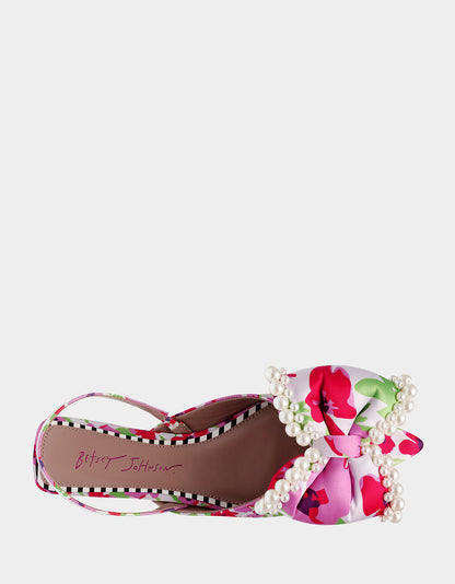 CAMILO WHITE MULTI - SHOES - Betsey Johnson