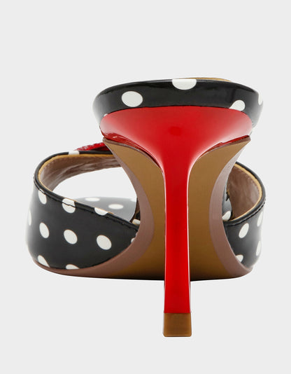 CASIDY WHITE BLACK POLKA DOT - SHOES - Betsey Johnson