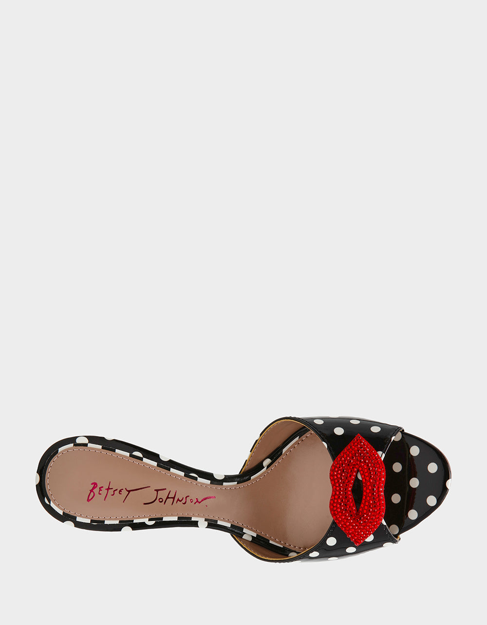 CASIDY WHITE BLACK POLKA DOT - SHOES - Betsey Johnson