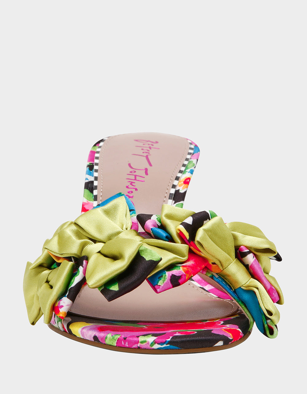 CELESTE BLACK MULTI FLORAL - SHOES - Betsey Johnson - view 3