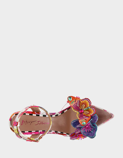 CHELSIE WHITE MULTI - SHOES - Betsey Johnson