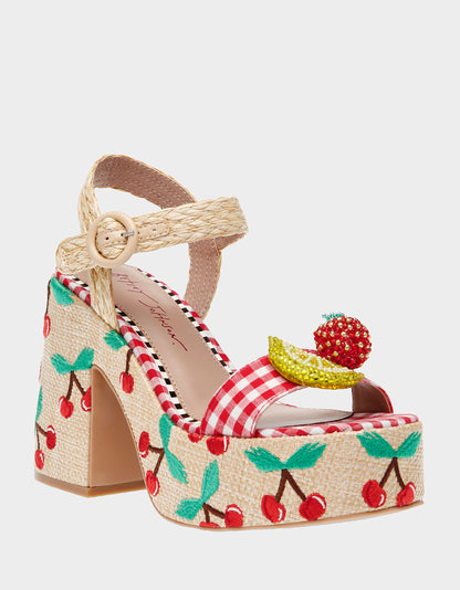 CHEYNE NATURAL MULTI - SHOES - Betsey Johnson