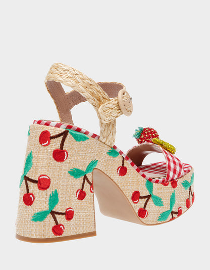 CHEYNE NATURAL MULTI - SHOES - Betsey Johnson