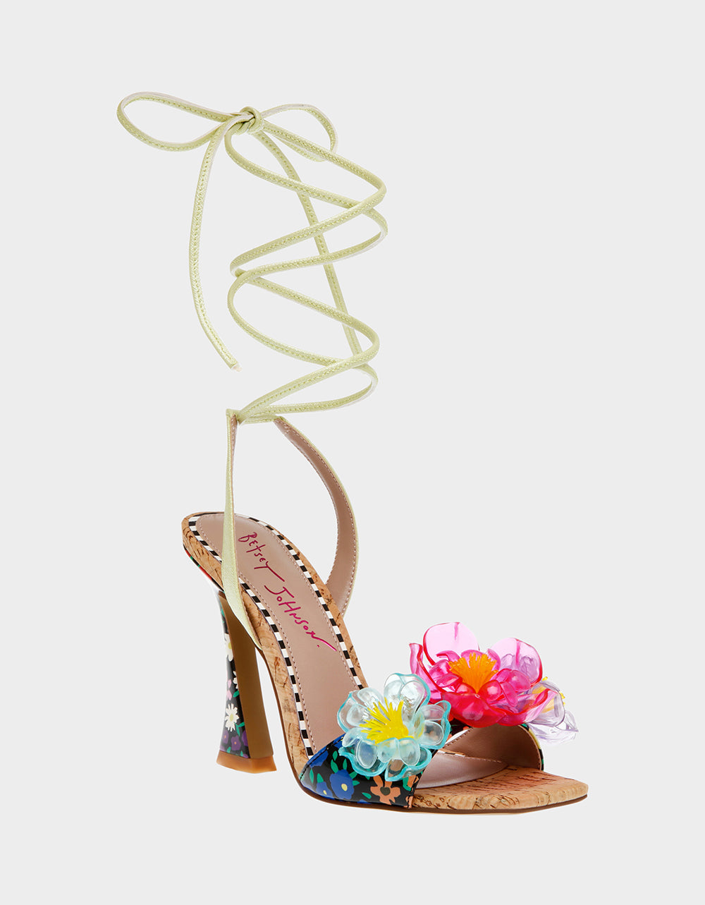 Betsey johnson heels with flowers online