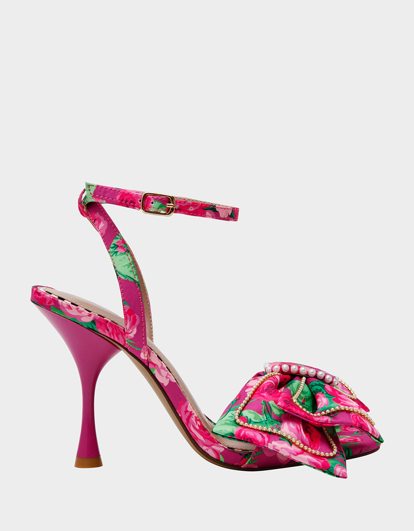 DENLY FUCHSIA FLORAL - SHOES - Betsey Johnson