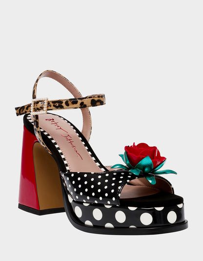 DILAN BLACK MULTI - SHOES - Betsey Johnson