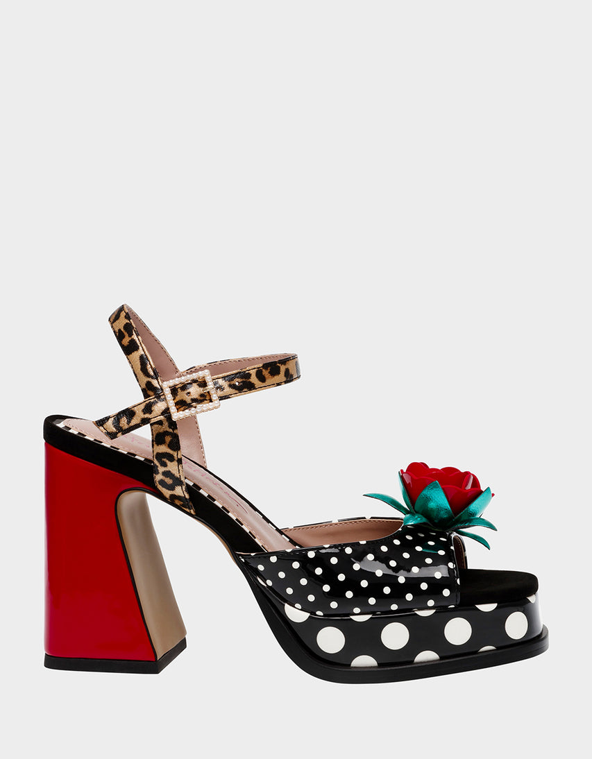 DILAN BLACK MULTI - SHOES - Betsey Johnson