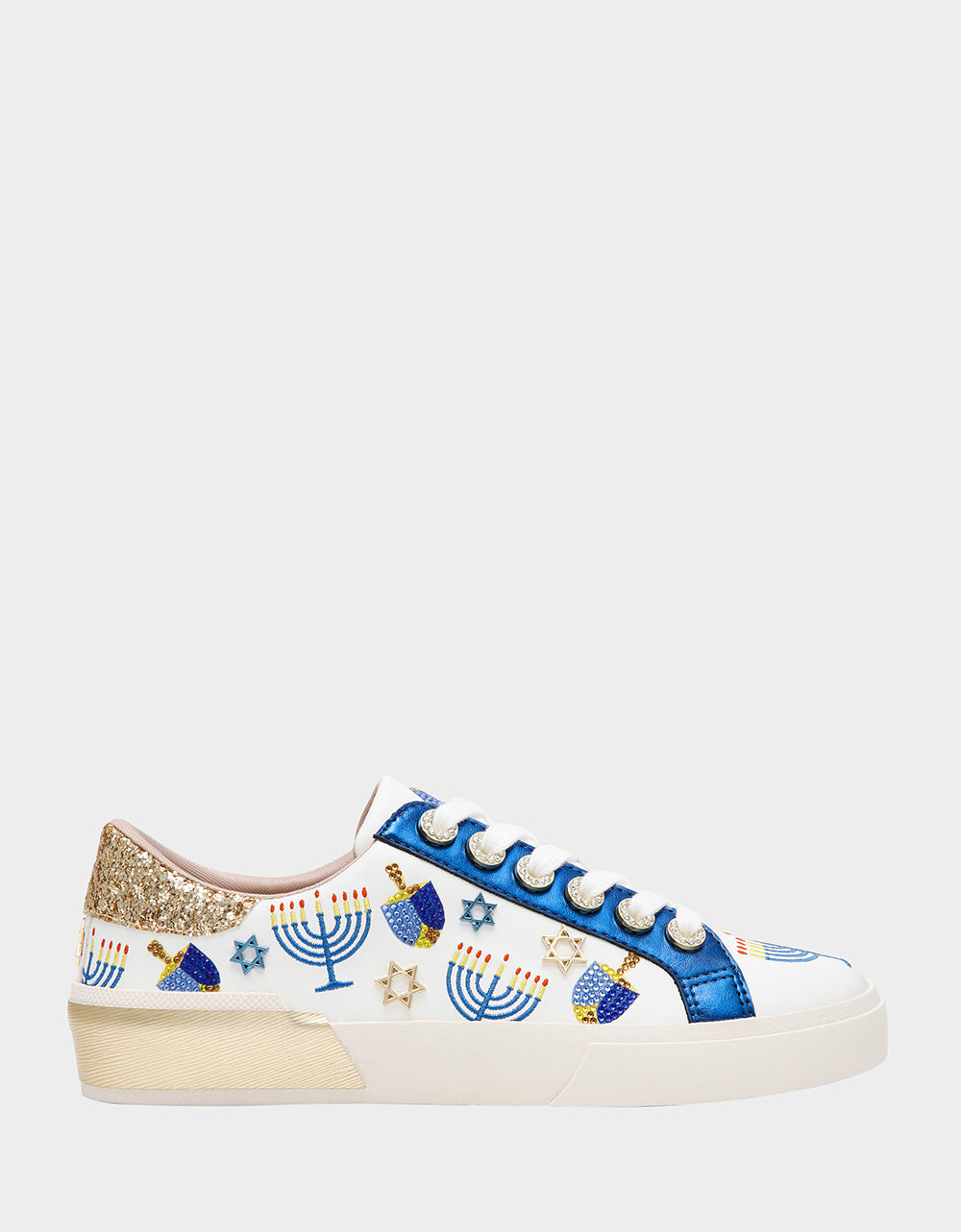 DREIDEL WHITE/GOLD - SHOES - Betsey Johnson